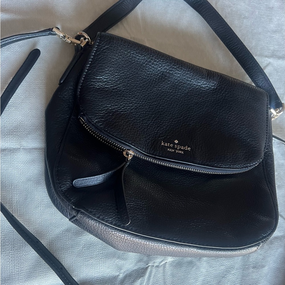 Kate Spade Black Leather Shoulder Bag